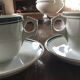 Tasses et soucoupes Sarreguemines terre de fer