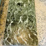 Brass and green marble coffee table