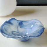 Large organic floral empty pocket. In glass/crystal