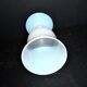 Ancient opaline white glass goblet with a soap bubble effect.