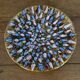Colorful enameled metal centerpiece 1970