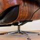 XL Extraordinary design Bent plywood Lounge Chair and Ottoman in rosewood -1960s