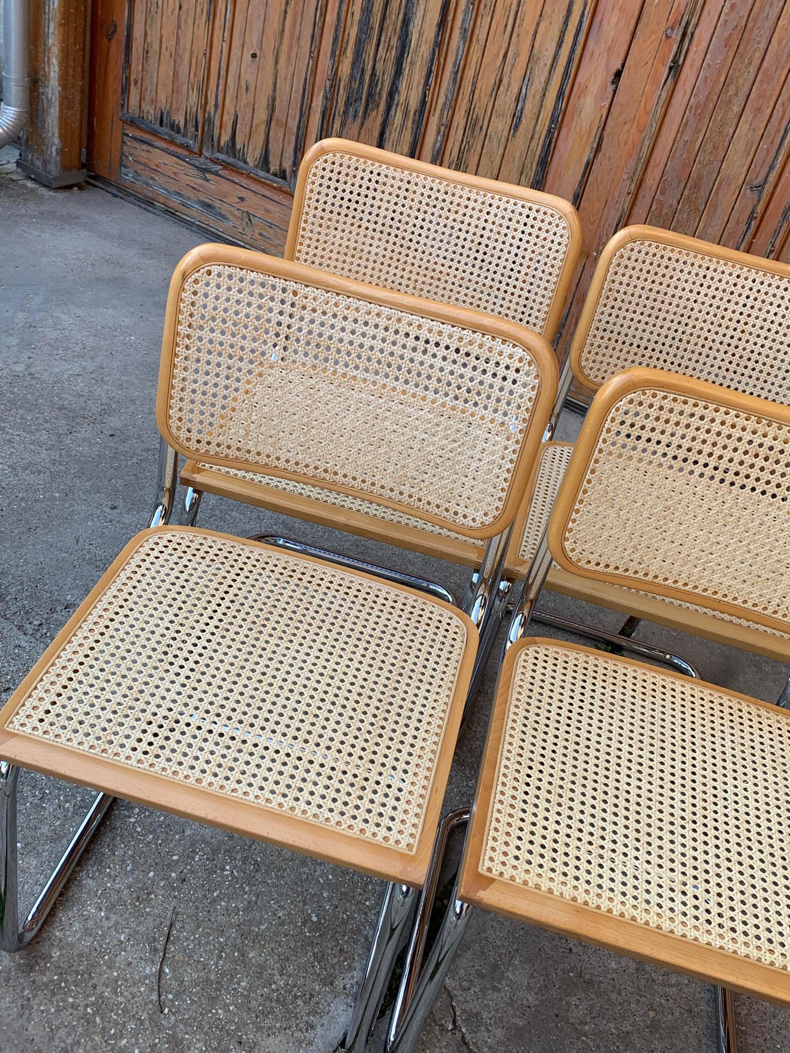 Set of 4 Cesca chairs, Italy 1970s