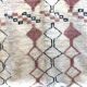 Old Berber carpet Marmoucha with pink and black patterns 2,82x2,11m