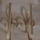 Lot 2 patères pour embrases à rideaux fleur de lys doré