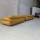 Canapé bouclé jaune Sesann par Gianfranco Frattini pour Cassina, set de 2