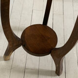 Wooden pedestal table