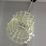 Structured glass bell lamp / vintage 60s / 70s