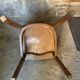 Lot de 3 chaises bistrot thonet bois courbé et skaï marron