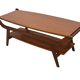 Vintage coffee table teak veneer 1960s design
