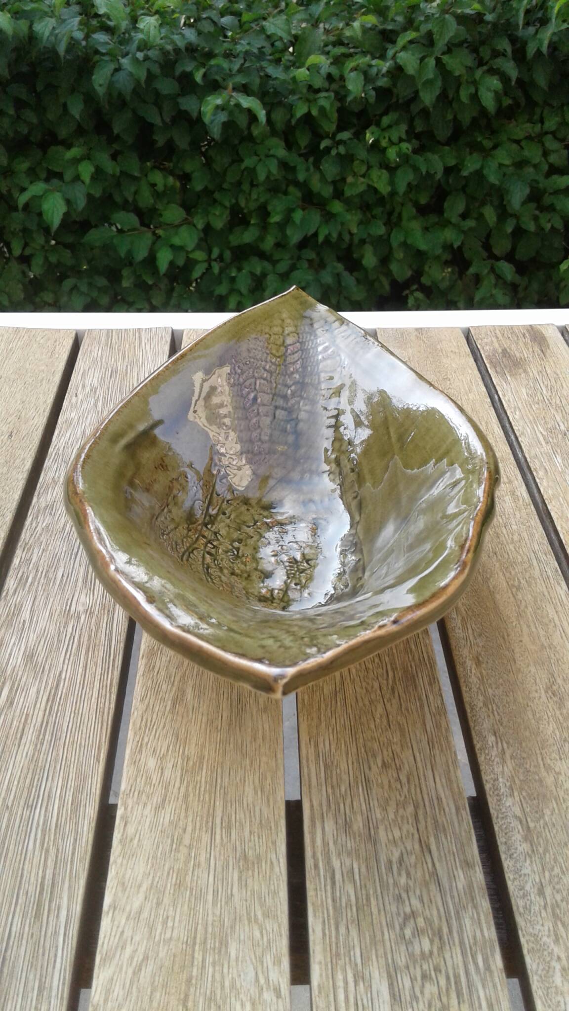 Stoneware pocket tray