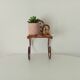 Antique wrought iron wall shelf