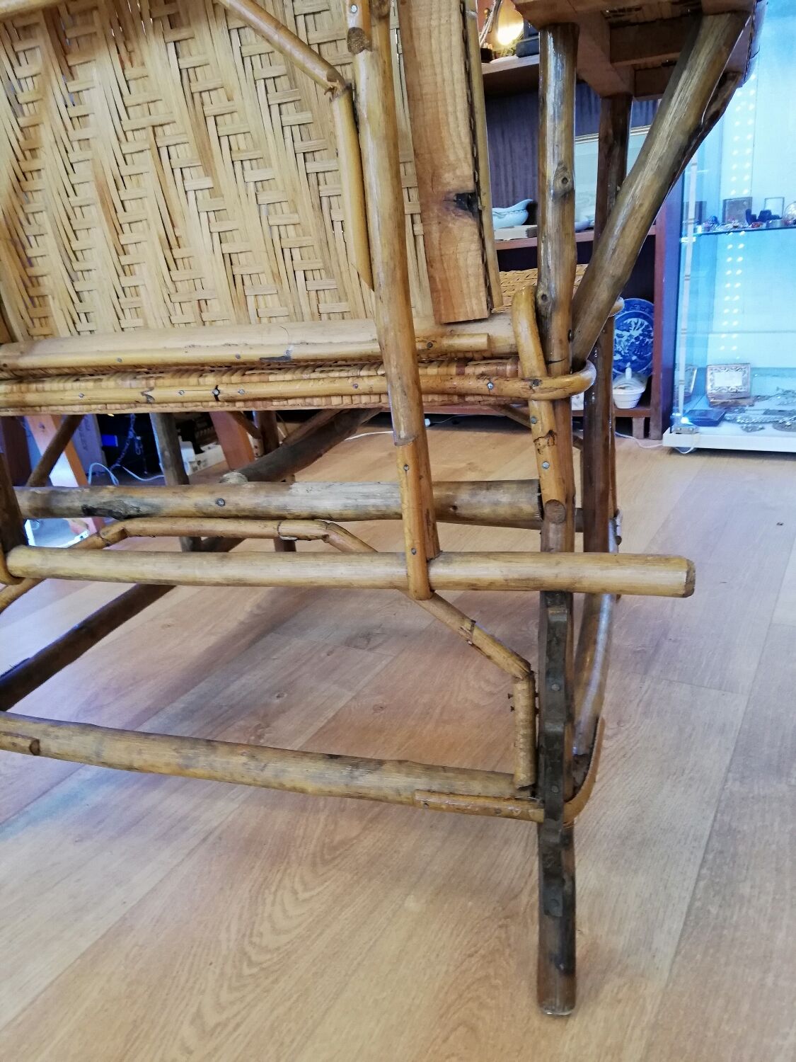 Rattan lounge chair 1920