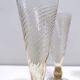 Set of Six Amber Murano Drinking Glasses by Vittorio Zecchin, Italy