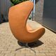 Fritz Hansen Egg Chair 07-'63 Cognac Camel vintage leather NEW CONDITION!!