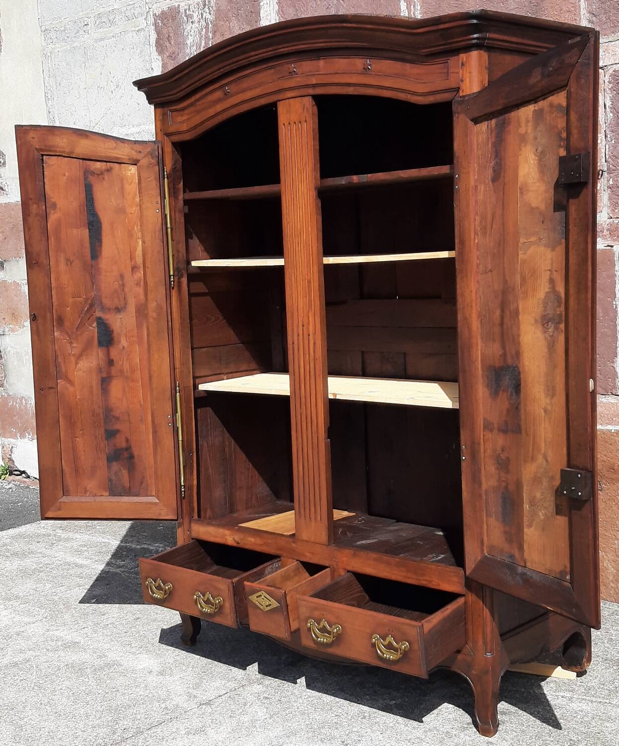 "Gendarme Hat" wardrobe, Louis XV.