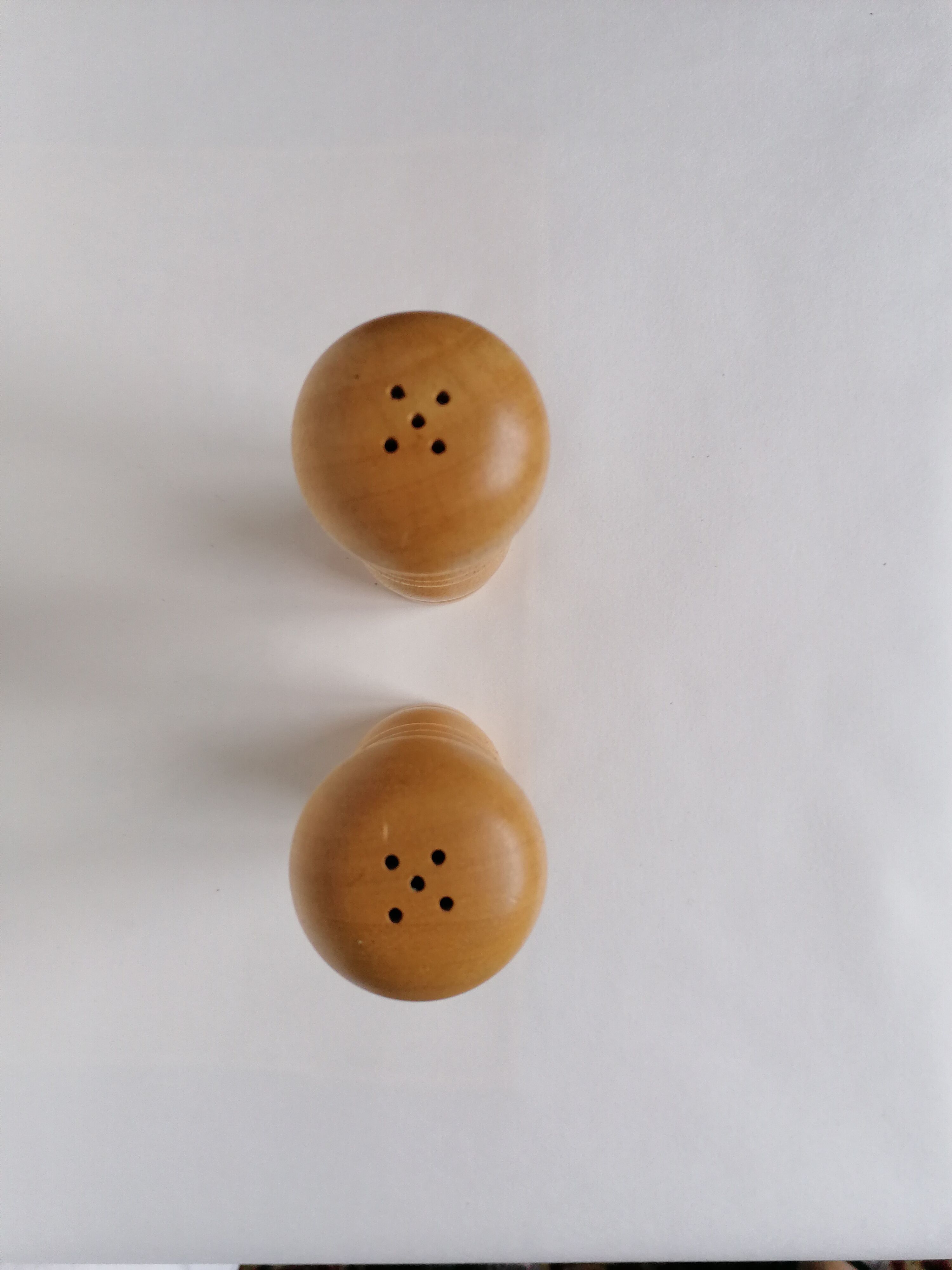 Wooden salt and pepper shaker