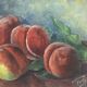 Tableau aux fruits vets 1950/60