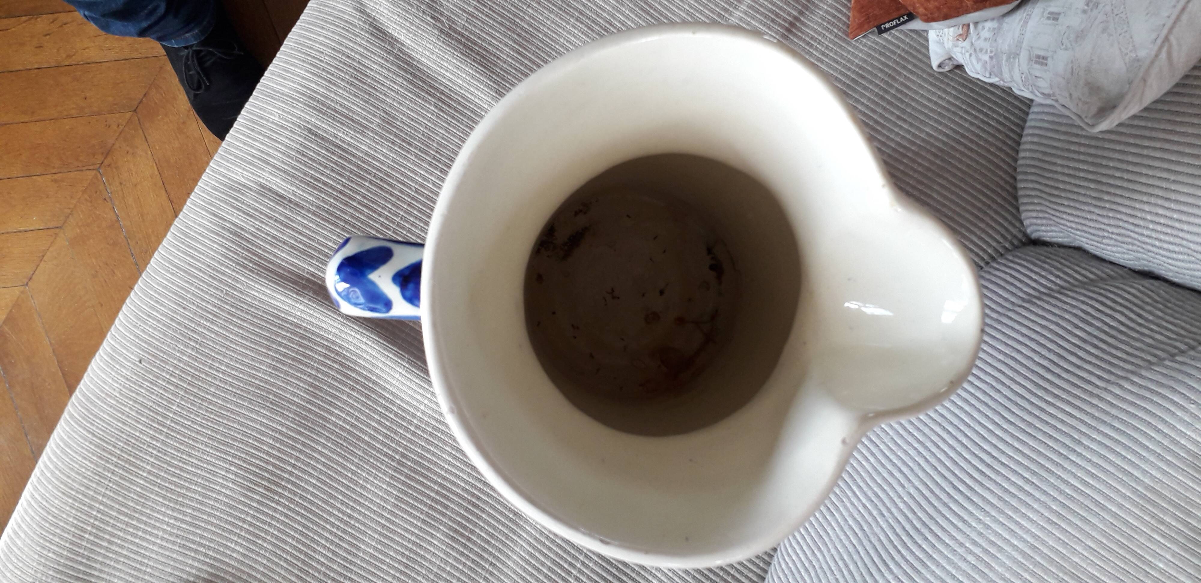 Large vase with floral decoration