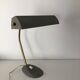 Vintage 1960 40cm grey cement Aluminor banker lamp