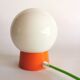 Vintage white opaline "Orange" living room bedside desk lamp