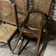 Series of 6 Louis XVI style chairs in walnut circa 1880