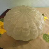 Flower-shaped press glass and glass ceiling light