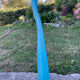 Large Murano vase in turquoise glass – 53 cm – Vintage