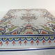 Dessous de plat faience rouen peint a la main decor floral