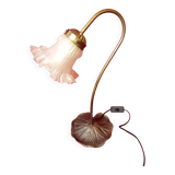 Art deco style brass tulip lamp