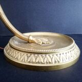 Vintage Art Nouveau French 1930s brass table lamp