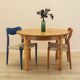 Round oak table, Danish design, 1960s, designer: Henning Kjærnulf