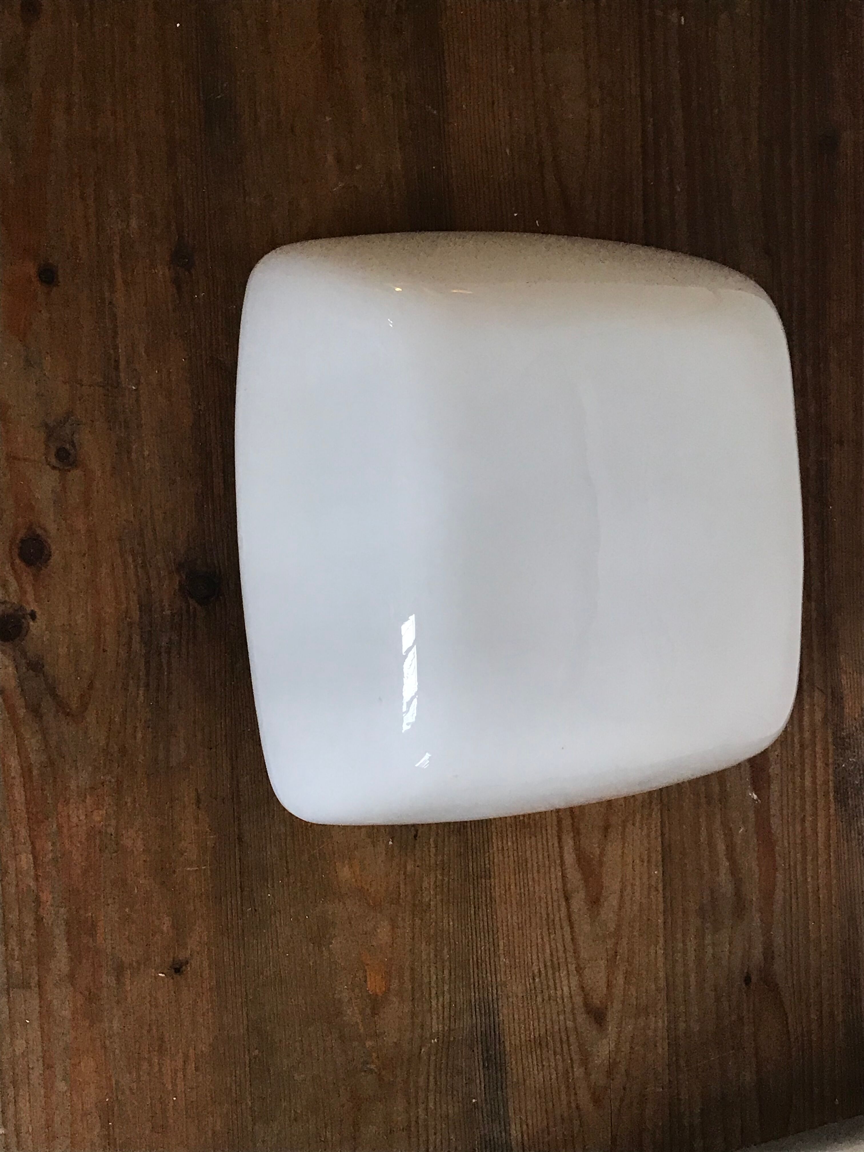 Vintage square opaline sconce