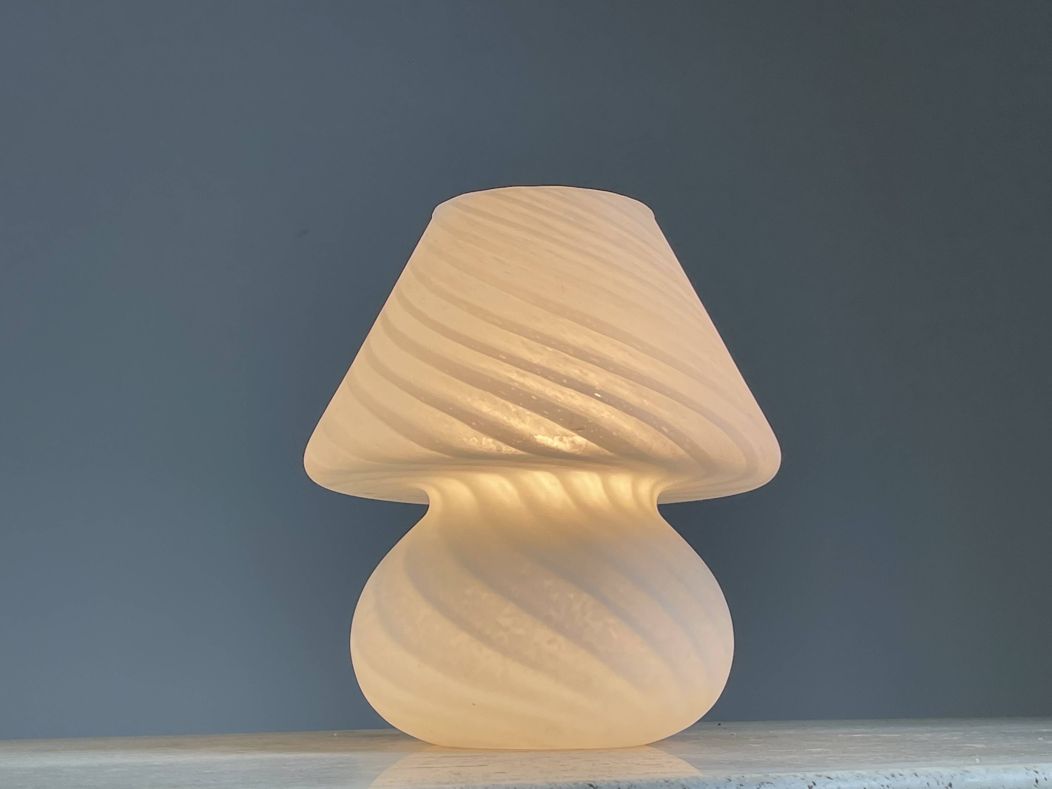 Murano glass mushroom lamp, 1970s