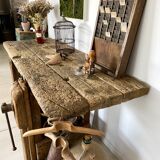 Old wooden workbench