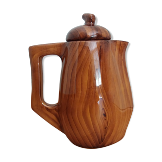 Cafetière théière GrandJean Jourdan Vallauris imitation bois