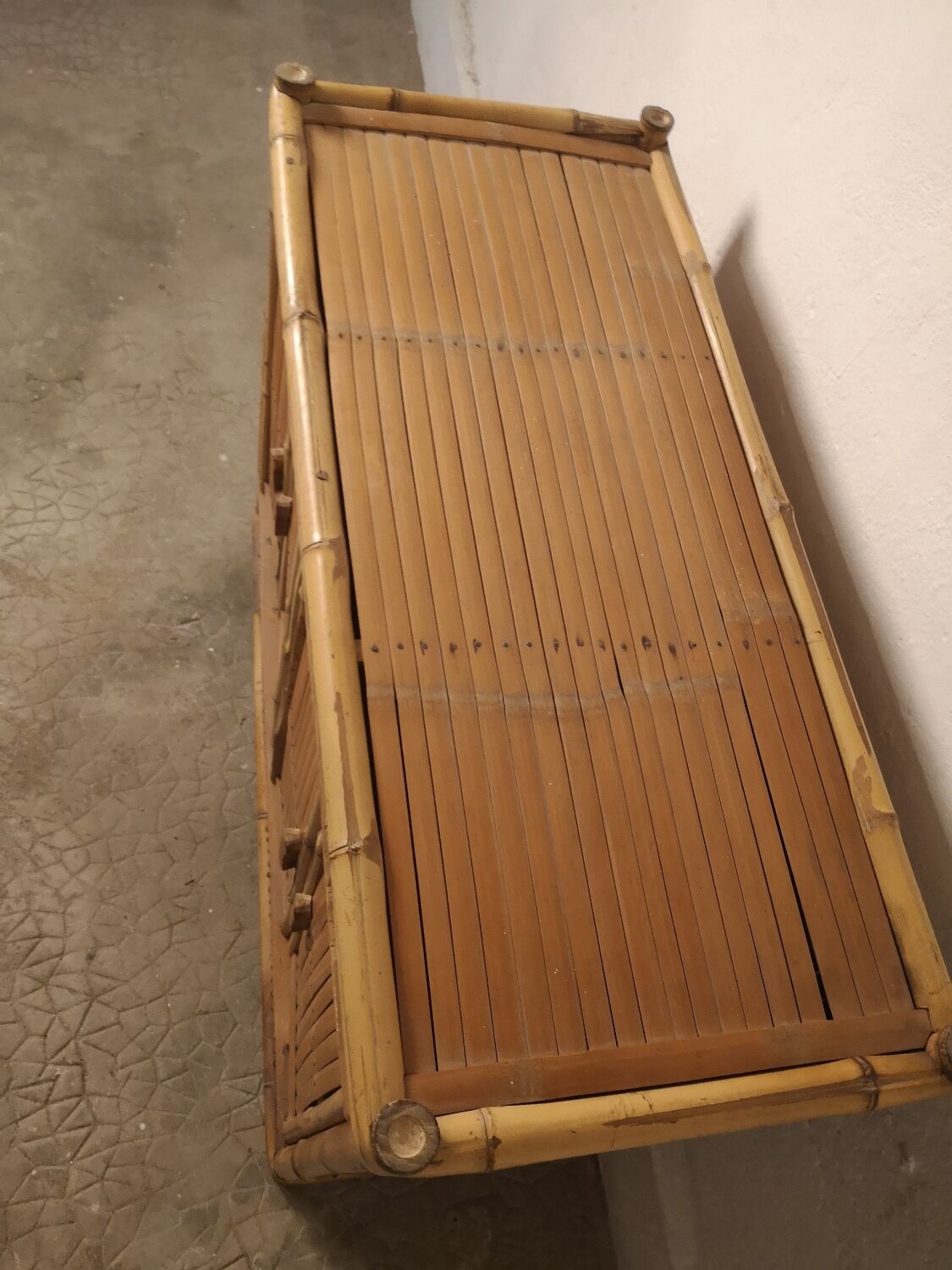 Rattan bamboo cabinet