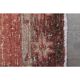 1970s vintage Turkish Oushak handmade wool cotton red area rug 89x344