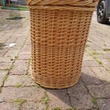Panier à linge rotin