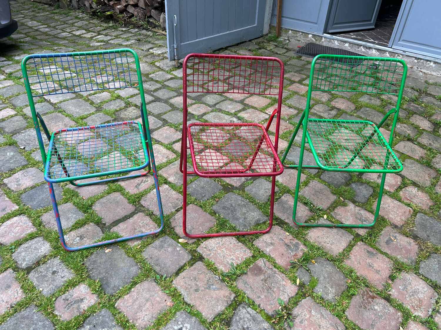 3 Ted Ned folding chairs by Niels Gammelgaard for IKEA 1980s