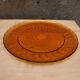 Orange glass cake dish