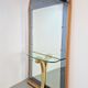Vintage Floor Mirror with Console Table from Cristal Art, Italy, 1960s