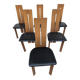 Set of 6 chairs by Mario Marenco for Mobilgirgi, 70s