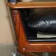 Executive office chair model 419 Arne Vodder for Sibast in hardwood and leather.