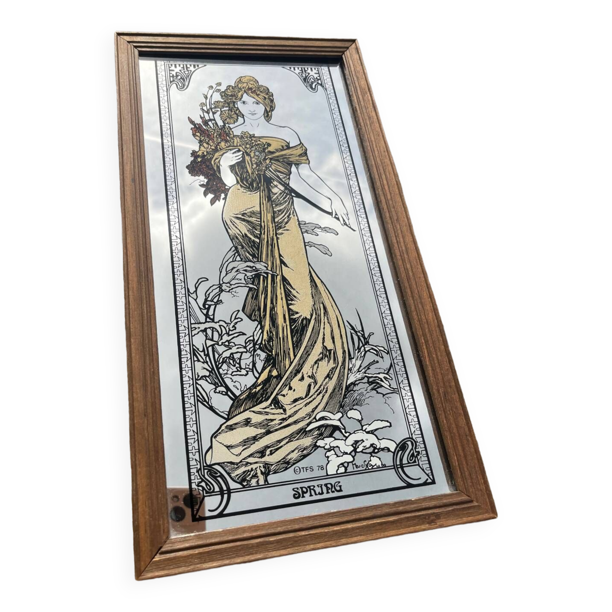 Mucha mirror frame