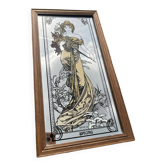 Cadre miroir Mucha