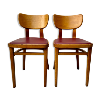 Vintage pair of kitchen dining chairs