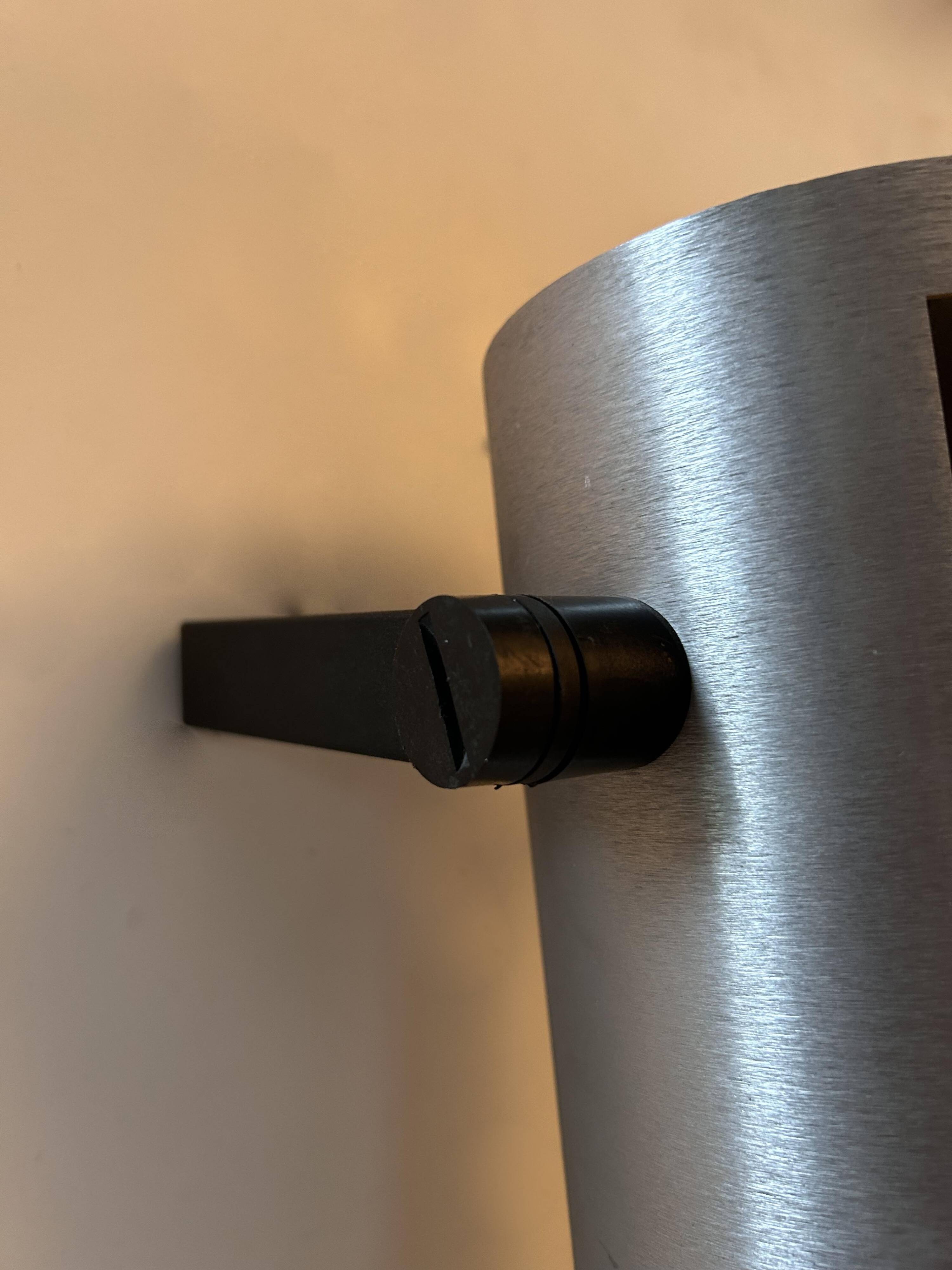 Pair of adjustable wall lights, brushed metal, France 1970