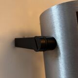 Pair of adjustable wall lights, brushed metal, France 1970