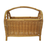 Porte revue en rotin